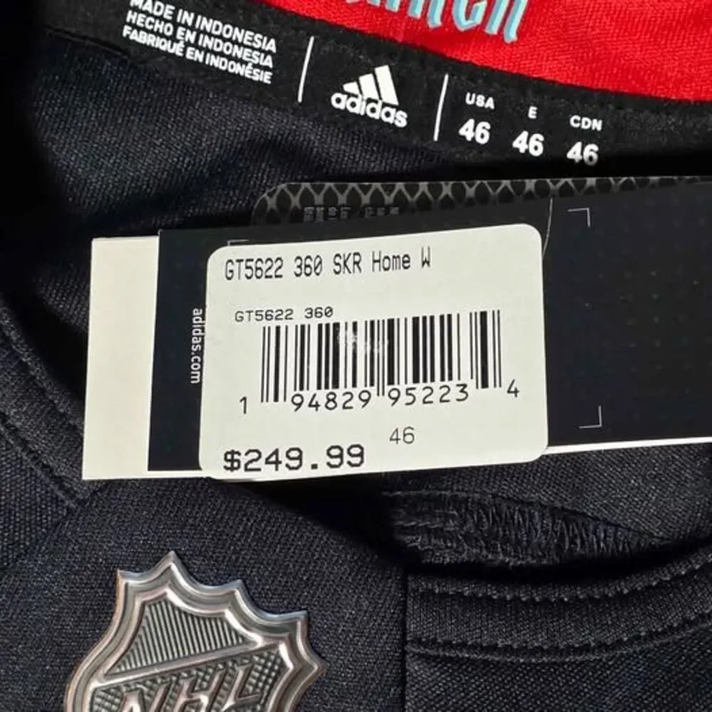 Seattle Kraken Authentic Adidas Mens Small (46) NHL Team Jersey